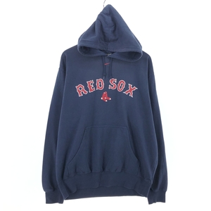 古着 00年代 ナイキ NIKE TEAM MLB BOSTON RED SOX ボストンレッドソックス スウェットプルオーバーパーカー メンズL相当 /eaa468566