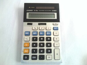 希少！昭和レトロ ★CASIO カシオ JS-20M 計算機 電卓 12桁 ソーラー 　日本製★ 動作品