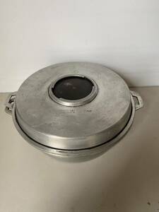 アルミ製　両手鍋　2.0kg炊　蓋付