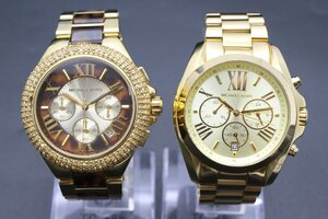 【ト石】 MICHAEL KORS マイケルコース 時計２点セット MK-5901/MK-5605 ゴールド CB000EWH62