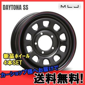 15インチ 5H108 6J+30 5穴 4本 デイトナSS ホイール DAYTONA SS MLJ ブラックred/blueline KY