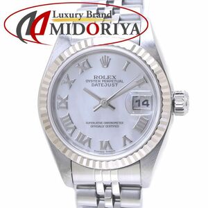 ROLEX ロレックス デイトジャスト 79174NR ホワイトシェルローマン【磨き済】K18WGxSSレディース /39486【中古】【腕時計】