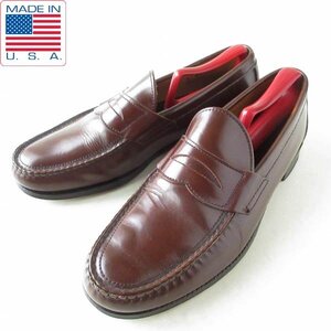 USA製 SEBAGO セバゴ ペニー ローファー 27cm 茶系 シューキーパー付き　アメリカ製 希少 ビンテージ 靴 アイビー D148-32-0033ZV