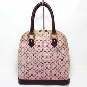 【中古】LOUIS VUITTON ルイヴィトン モノグラム ミニ アルマ・オ スリーズ M92204 ハンドバッグ レディース チェリー ピンク系