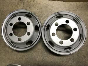 【新車外しスチールホイ－ル Y2316】★4tトラック☆ TOPY 17.5x6.00 6穴 JIS P.C.D 222.25mm オフセット 127mm 2枚セット