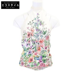 美品/ Christian Dior クリスチャンディオール 24FCO120I606 D Floral Dior Silk Top フローラル シルク チューブトップ レディース