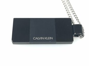 美品　カルバンクライン　CALVIN　KLEIN　ステンレススチール　ネックレス　ブラック/シルバーカラー　メンズ　レディース　YAS-5649