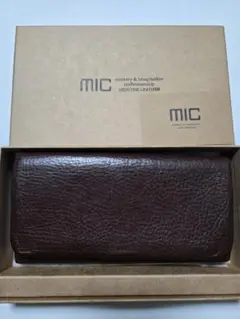 MIC 長財布 本革 ブラウン