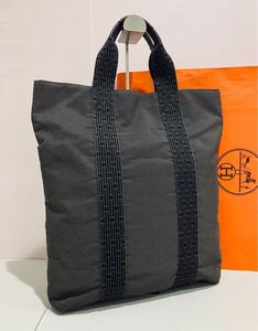 HERMES ● 新品同様 バッグ エルメス エールライン トートバッグ グレー バッグ 