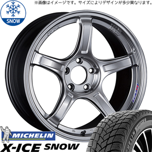 245/40R18 スタッドレスタイヤホイールセット WRX STI GRB GVB etc (MICHELIN XICE SNOW & SSR GTX03 5穴 114.3)