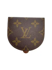 LOUIS VUITTON ポルト・モネ・キュヴェット_モノグラム・キャンバス M61960 PVC ブラウン 総柄 メンズ