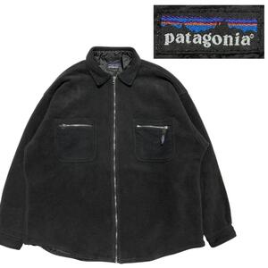 patagonia 雪なしタグ　92年～94年　シンチラオーバーシャツ　ブラック