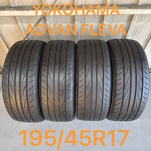 ☆中古品 ヨコハマタイヤ アドバン 195/45R17 タイヤ4本セット☆