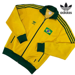 美品 adidas アディダス オリジナルス ブラジル代表 トラックジャケット (Mサイズ) FIFA 公認 ジャージ AK9001 万国旗タグ ビンテージ