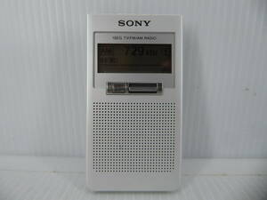 ★☆SONY FM/AMポケットラジオ XDR-63TV 動作品 オマケ新品電池付き☆★