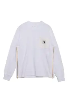 sacai Carhartt WIP L/S T-Shirt White 3