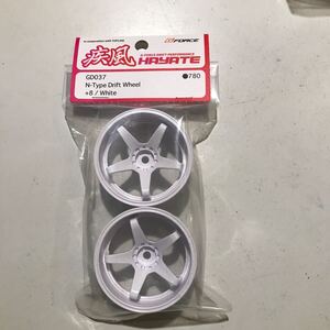 N-Type Drift Wheel/＋8/White GD037 ホワイト ラジコン