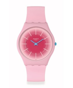 「SWATCH」 アナログ腕時計 FREE ピンク レディース