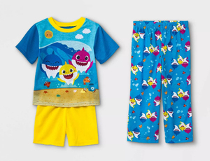 USA購入★★ ベイビーシャーク パジャマ 3点セット サイズ3T 95 未使用品 ★★ Baby Shark Toddler Pajama