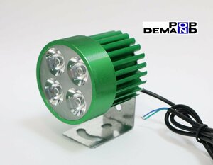 ◆即日発送◆汎用 緑 4連 LED フォグランプ 車外灯 アドレスV125S ベーシック アドレスV125SS