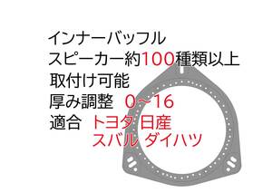 インナーバッフル　汎用　　カーオーディオ　トヨタ　日産　　スバル　 ダイハツ