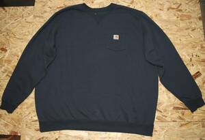 Carhartt カーハート　胸ポケット付きスウェットシャツ◆3XL TALL◆ビッグサイズ◆使用感少◆トレーナー◆USA購入