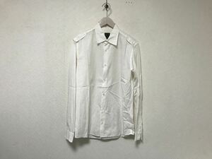 本物カルバンクラインckCalvinKleinコットン キュプラドレス長袖シャツサーフアメカジミリタリービジネススーツメンズL白ホワイト日本製