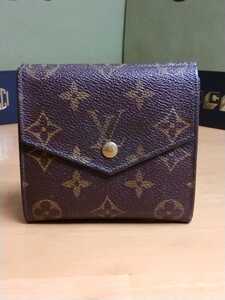 値下げ セール 中古 LOUIS VUITTON ルイヴィトン 三つ折り財布 お札入れ 小物入れ モノグラム財布 Louis Vuitton monogram wallet送料無料