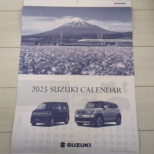 壁掛けカレンダー ☆スズキ SUZUKI☆2025年☆車　富士山