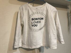 BONTON ボントン スウェット トレーナー 西宮阪急限定品 サンプル 6A 110cm