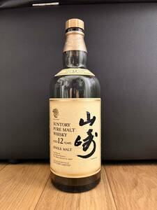 空瓶 中身無しSUNTORY 山崎 12年ピュアモルト シングル