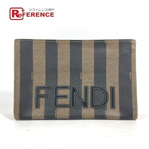 FENDI フェンディ ペカン ポーチ カバン ヴィンテージ セカンドバッグ カーキ ユニセックス【中古】