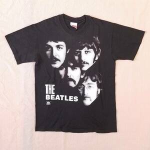 魅惑のバンドT特集! 90s『THE BEATLES ザ・ビートルズ』半袖Tシャツ Hanesボディ 1991年コピーライト 米国製 ブラック サイズM／ロックT