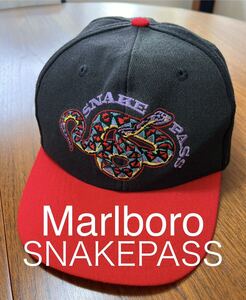 貴重！Marlboro SNAKEPASS CAP 山田蓮　ヴィンテージ　マルボロ　スネークパス　キャップ　帽子 ビンテージ タバコ　企業