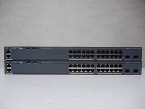 《》【中古】2台SET Cisco WS-C2960X-24TD-L Catalyst 2960-Xシリーズ 初期化