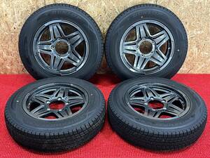 マッドクロス JB01 16×5.5J ＋20 2022年製 DUNLOP WINTER MAXX SJ8 175/80/R16 売切!!