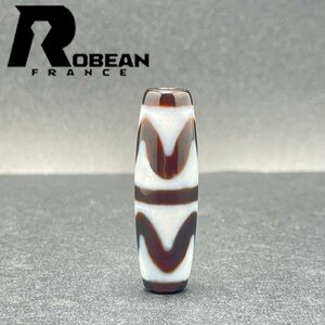 逸品 EU製 定価5万円★ROBEAN・チベット天珠★パワーストーン アクセサリー 天然石 金運 お守り プレゼント 約37.9*11.7mm 1002H202