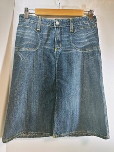 良品 ペーパーデニムアンドクロス Paperdenim&cloth デニムスカート 25