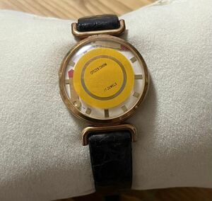 【ジャンク】希少 CITIZEN CHARM シチズン チャーム 510702 手巻き 17石 ゴールドカラー 2針 ジャンク アンティーク レディース腕時計