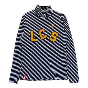 LECOQ GOLF ルコックゴルフ 長袖ハイネックTシャツ ボーダー ネイビー系 M [240101196048] ゴルフウェア レディース