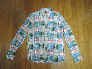 SOPHNET. ソフネット パッチワーク フランネル チェックシャツ S PATCH WORK FLANNEL CHECK /