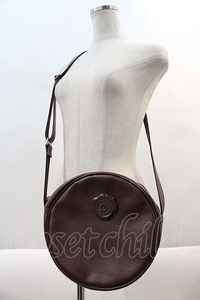 Q-pot. / Chocolate Round Shoulder Bag ブラウン I-24-10-24-110-QP-BG-HD-ZI