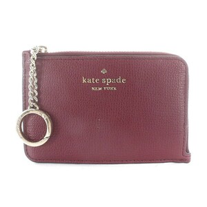 ケイトスペード KATE SPADE パスケース カードケース レザー 赤 レッド /AK2 レディース