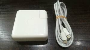 【動作OK♪】Apple 純正 61W USB Type-C Power Adapter A1947 MacBook ACアダプター 動作品