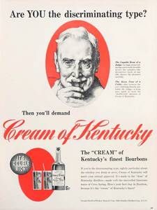 Kentucky Whiskey バーボンウイスキー ノーマンロックウェル 広告 1940年代 欧米 雑誌広告 ビンテージ ポスター風 LIFE アメリカ