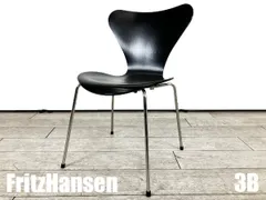 3B）Fritz Hansen/フリッツハンセン■セブンチェア■ラッカーブラック■北欧■ヤコブセン