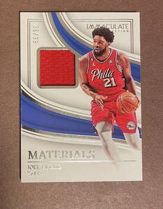 2022-23 Panini Immaculate Collection Basketball Materials Joel Embiid /99 76ers NBAカード