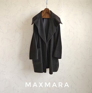 超高級 美品 MAXMARA 最高級白タグ 憧れのイタリア製コート マックスマーラ めちゃかわふわゆるスタイル リラクシングスタイル