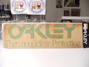 当時物 昭和レトロ★アメリカ製 80年代★OALEY Thermonuclear Protection オークリー ステッカー★旧車 パジェロ ハイラックスサーフ 四駆 