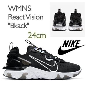 Nike WMNS React Vision Bkack ナイキ ウィメンズ リアクト ビジョン ブラック（CW0730-001）黒24cm箱あり